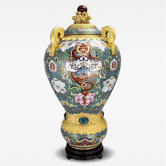 20寸福龍吉慶尊